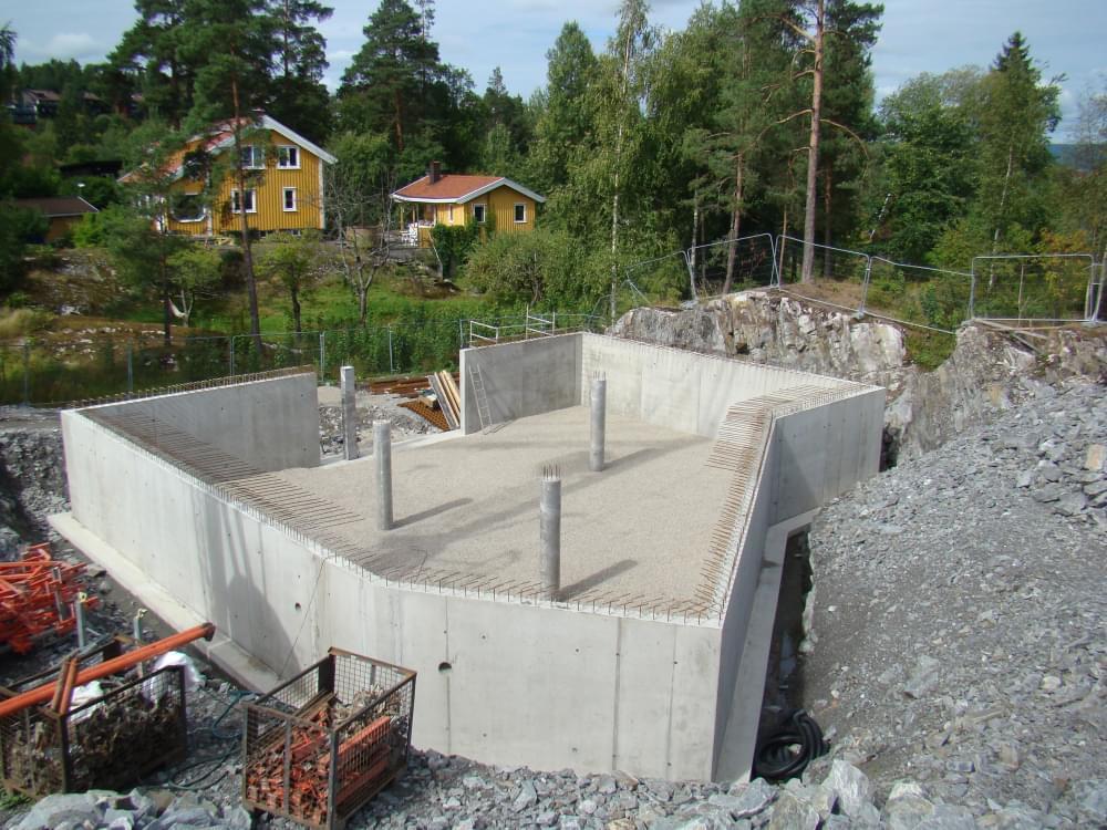 Garāžas pamatu konstrukcija